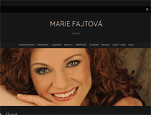 Tablet Screenshot of mariefajtova.com